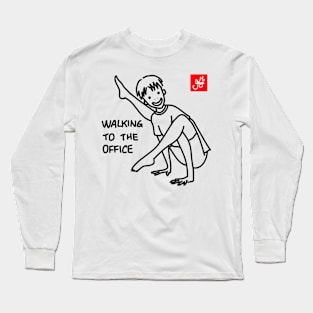 WALKING TO THE OFFICE (YOGA) Long Sleeve T-Shirt